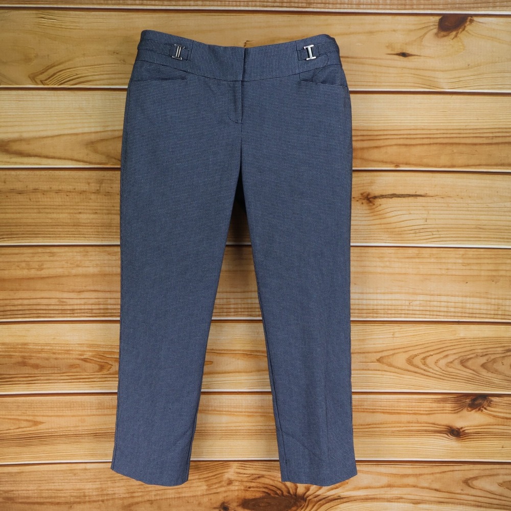The Limited Dress‎ Pants Womens Size 12 Blue Geometric Polyester Pockets